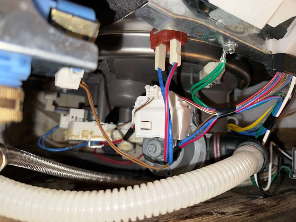 Dishwasher valve and water-flow components inspected